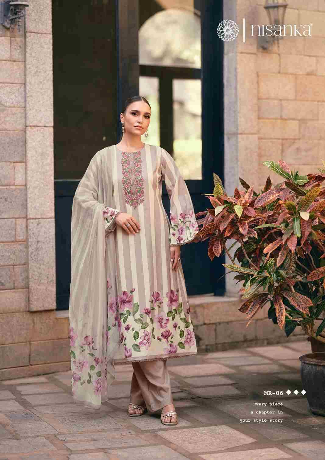 Meraki By Nisanka 01 To 06 Series Beautiful Festive Suits Colorful Stylish Fancy Casual Wear & Ethnic Wear Pure Jam Satin Dresses At Wholesale Price