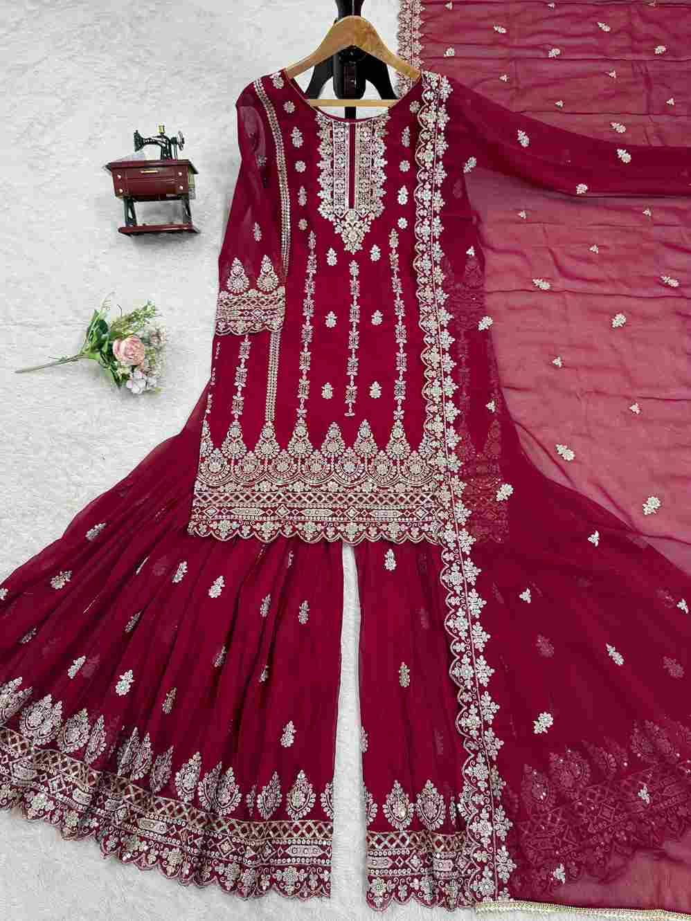 R-5885 By Fashid Wholesale Suits Beautiful Fancy Colorful Stylish Party Wear & Occasional Wear Faux Georgette Dresses At Wholesale Price