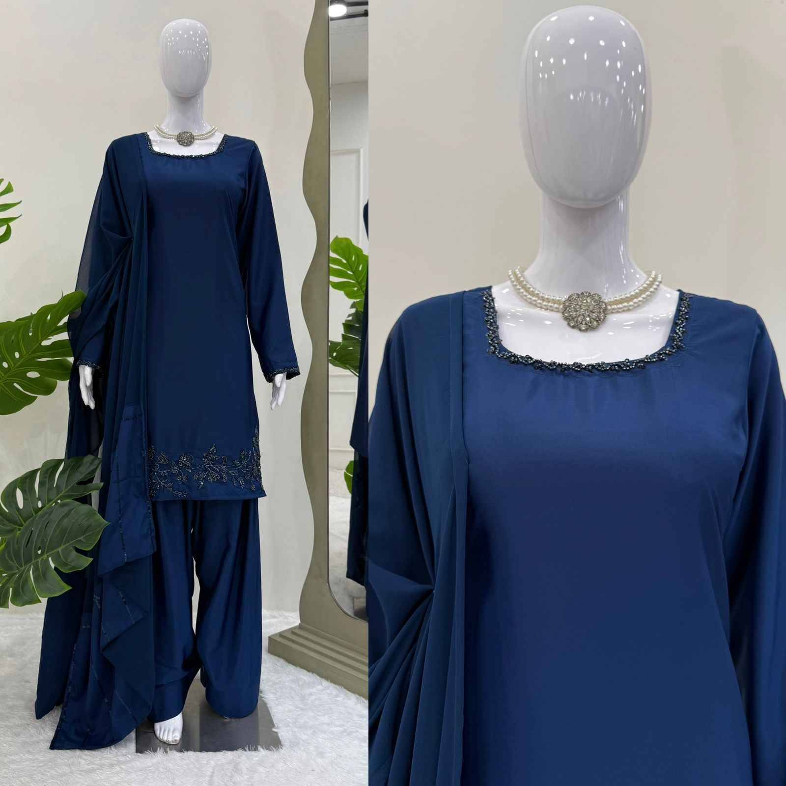R-5886 By Fashid Wholesale Suits Beautiful Fancy Colorful Stylish Party Wear & Occasional Wear Natural Crepe Dresses At Wholesale Price