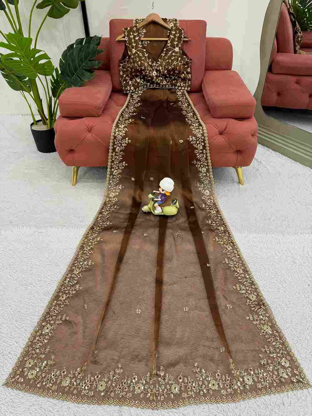 K-593 By Fashid Wholesale Indian Traditional Wear Collection Beautiful Stylish Fancy Colorful Party Wear & Occasional Wear Barbary Silk Sarees At Wholesale Price