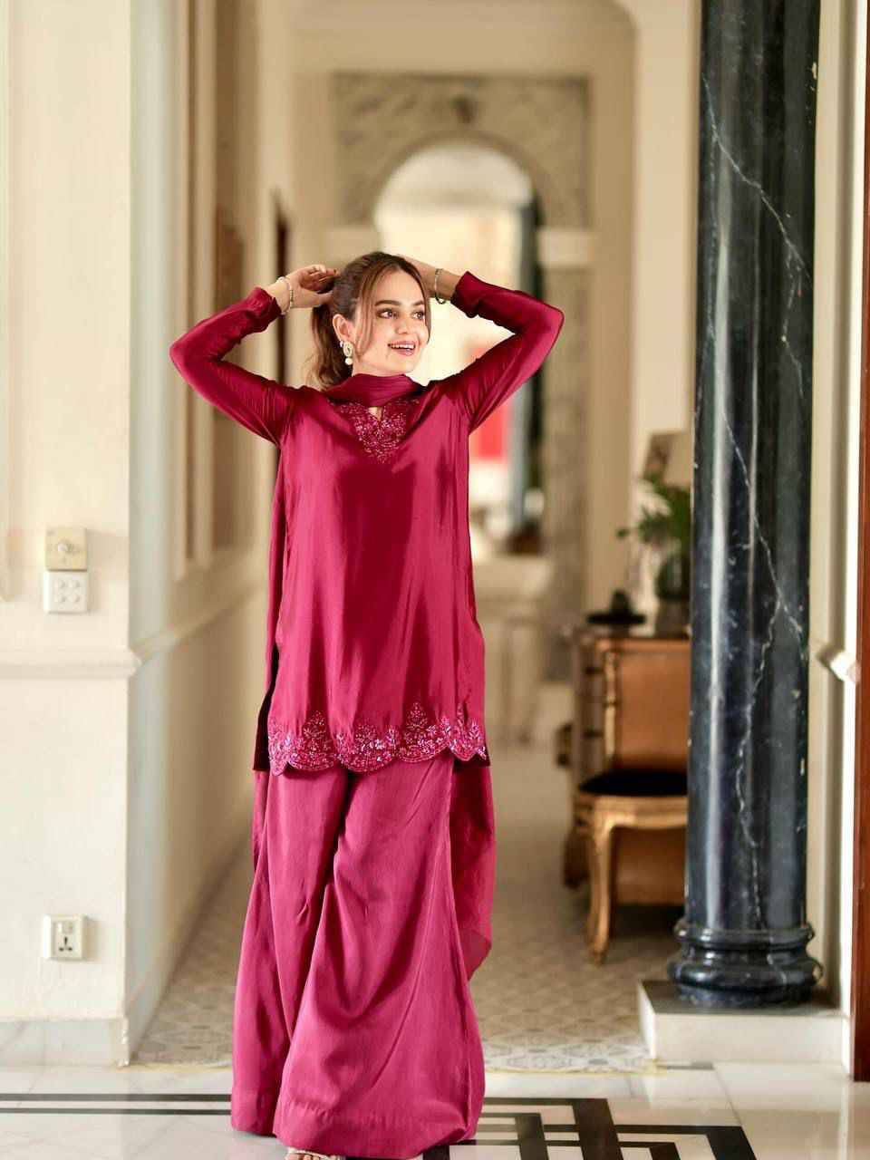 K-1512 By Fashid Wholesale Suits Beautiful Fancy Colorful Stylish Party Wear & Occasional Wear Natural Crepe Silk Dresses At Wholesale Price