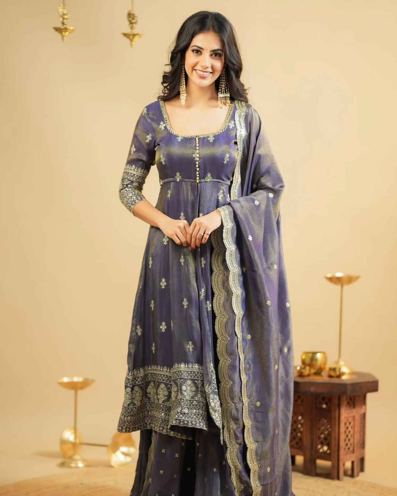 K-1511 By Fashid WholesaleSuits Beautiful Fancy Colorful Stylish Party Wear & Occasional Wear Simmer Silk Dresses At Wholesale Price