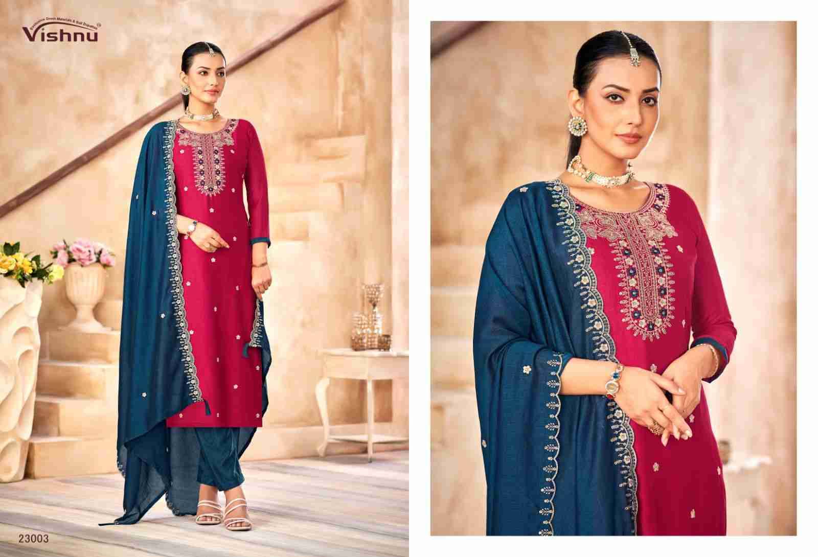 Haseena By Vishnu 23001 To 23012 Series Beautiful Stylish Festive Suits Fancy Colorful Casual Wear & Ethnic Wear & Ready To Wear Vichitra Silk Dresses At Wholesale Price
