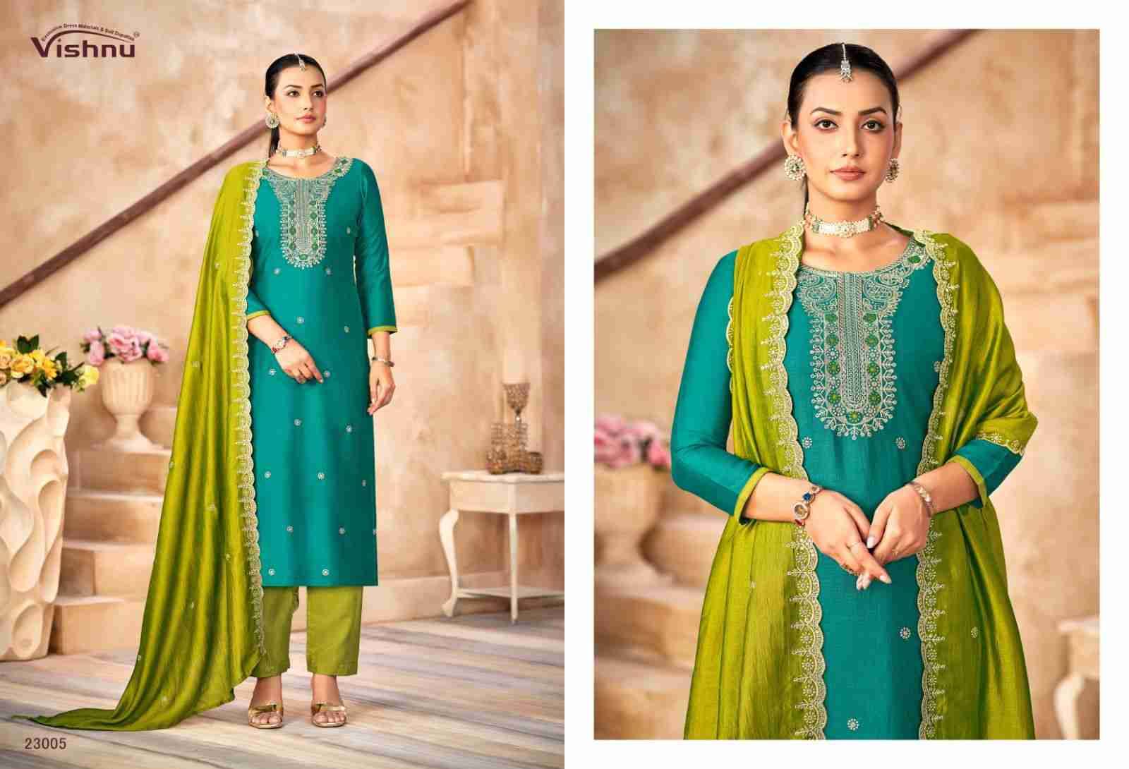 Haseena By Vishnu 23001 To 23012 Series Beautiful Stylish Festive Suits Fancy Colorful Casual Wear & Ethnic Wear & Ready To Wear Vichitra Silk Dresses At Wholesale Price