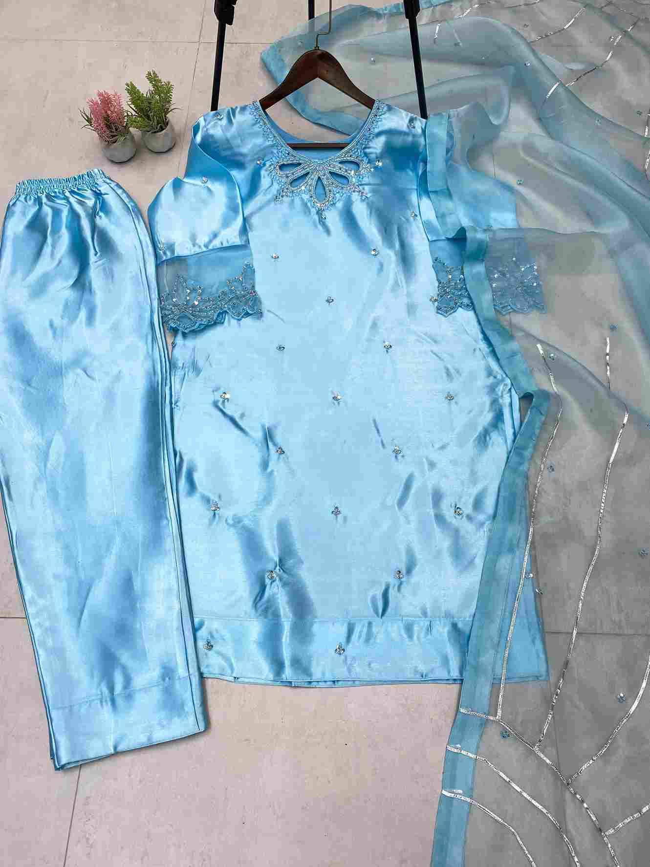 Le-1953 By Fashid Wholesale 01 To 03 Series Beautiful Colorful Fancy Wedding Collection Occasional Wear & Party Wear Moss Satin Organza Dresses At Wholesale Price