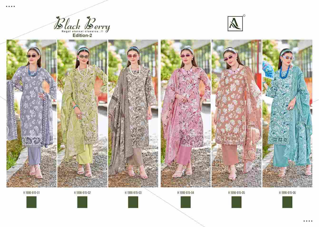 Black Berry Vol-2 By Alok Suit 1996-815-01 To 1996-815-06 Series Beautiful Festive Suits Colorful Stylish Fancy Casual Wear & Ethnic Wear Pure Cambric Cotton Dresses At Wholesale Price