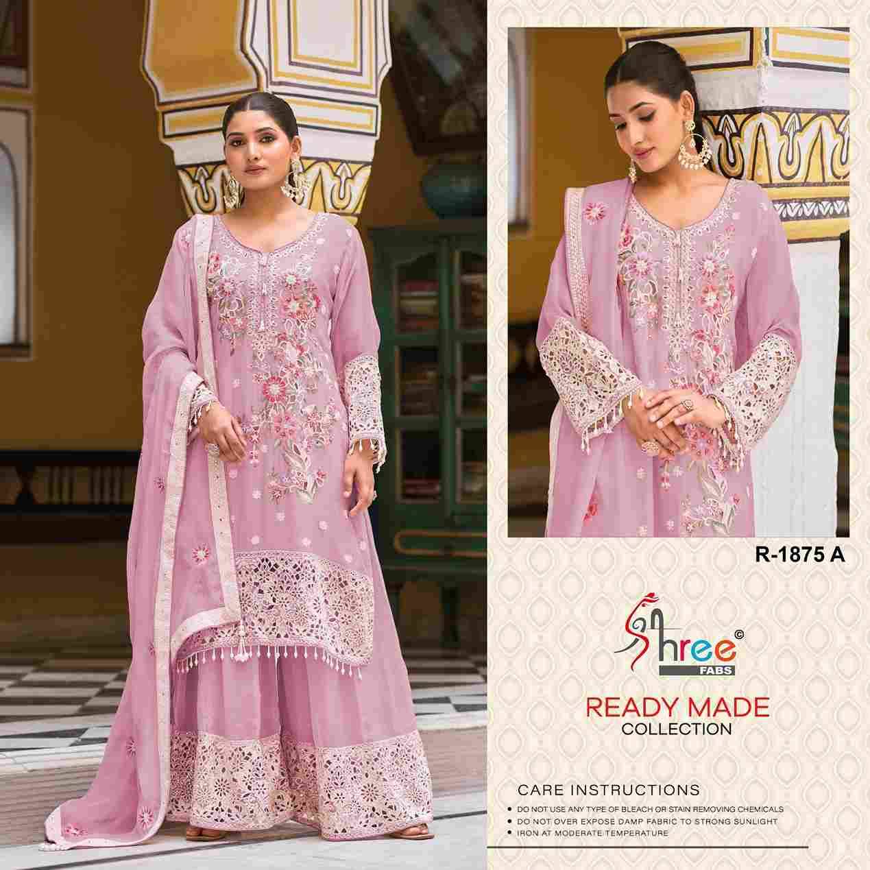 Shree Fabs Hit Design R-1875 Colours By Shree Fabs R-1875-A To R-1875-D Series Designer Pakistani Suits Collection Beautiful Stylish Fancy Colorful Party Wear & Occasional Wear Viscose Chiffon Dresses At Wholesale Price
