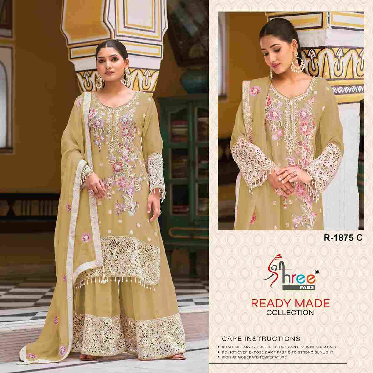 Shree Fabs Hit Design R-1875 Colours By Shree Fabs R-1875-A To R-1875-D Series Designer Pakistani Suits Collection Beautiful Stylish Fancy Colorful Party Wear & Occasional Wear Viscose Chiffon Dresses At Wholesale Price