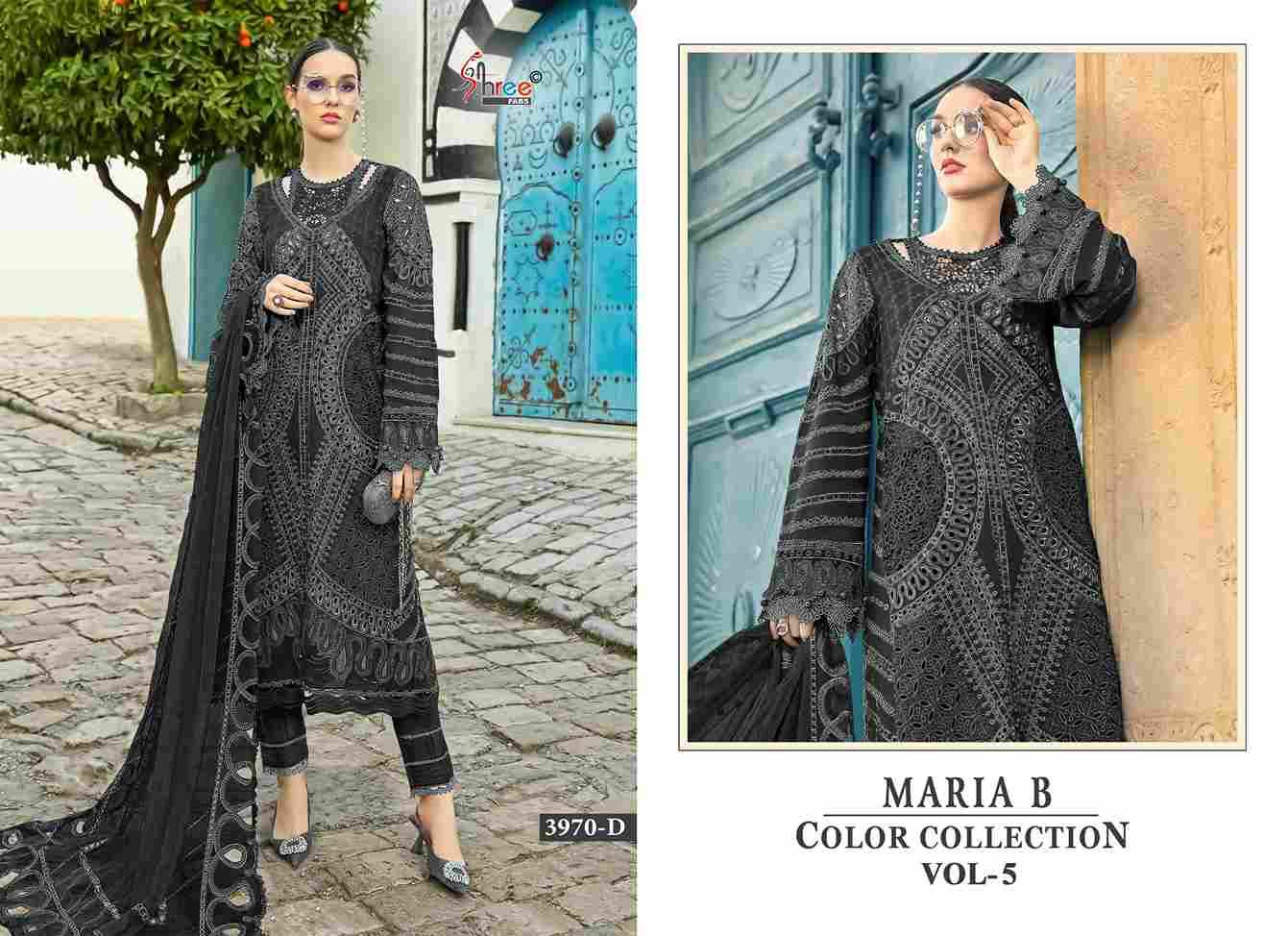 Maria B Color Collection Vol-5 By Shree Fabs 3970-A To 3970-D Series Designer Pakistani Suits Collection Beautiful Stylish Fancy Colorful Party Wear & Ethnic Wear Pure Viscose With Pure Cotton With Embroidery Dresses At Wholesale Price