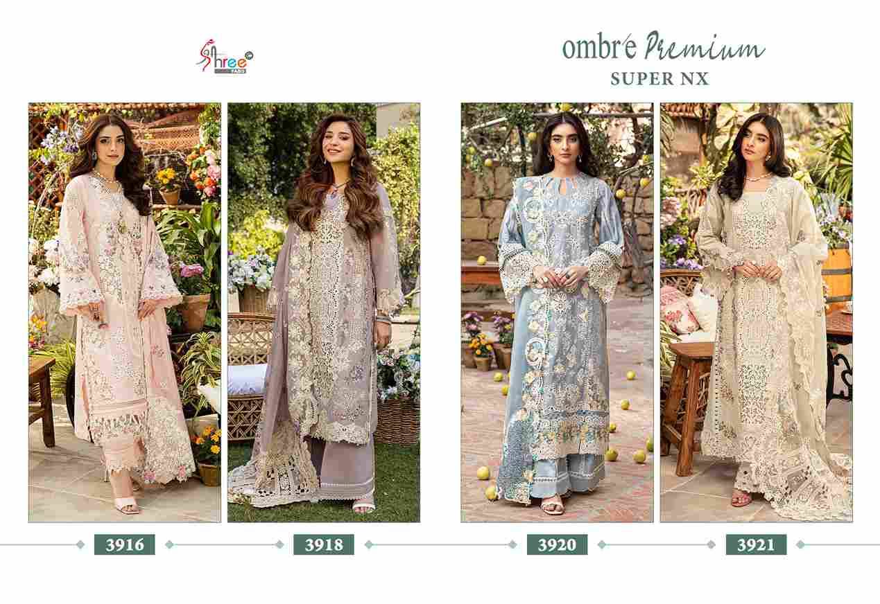 Ombre Premium Super Nx By Shree Fabs Designer Pakistani Suits Collection Beautiful Stylish Fancy Colorful Party Wear & Ethnic Wear Pure Viscose With Pure Cotton With Embroidery Dresses At Wholesale Price