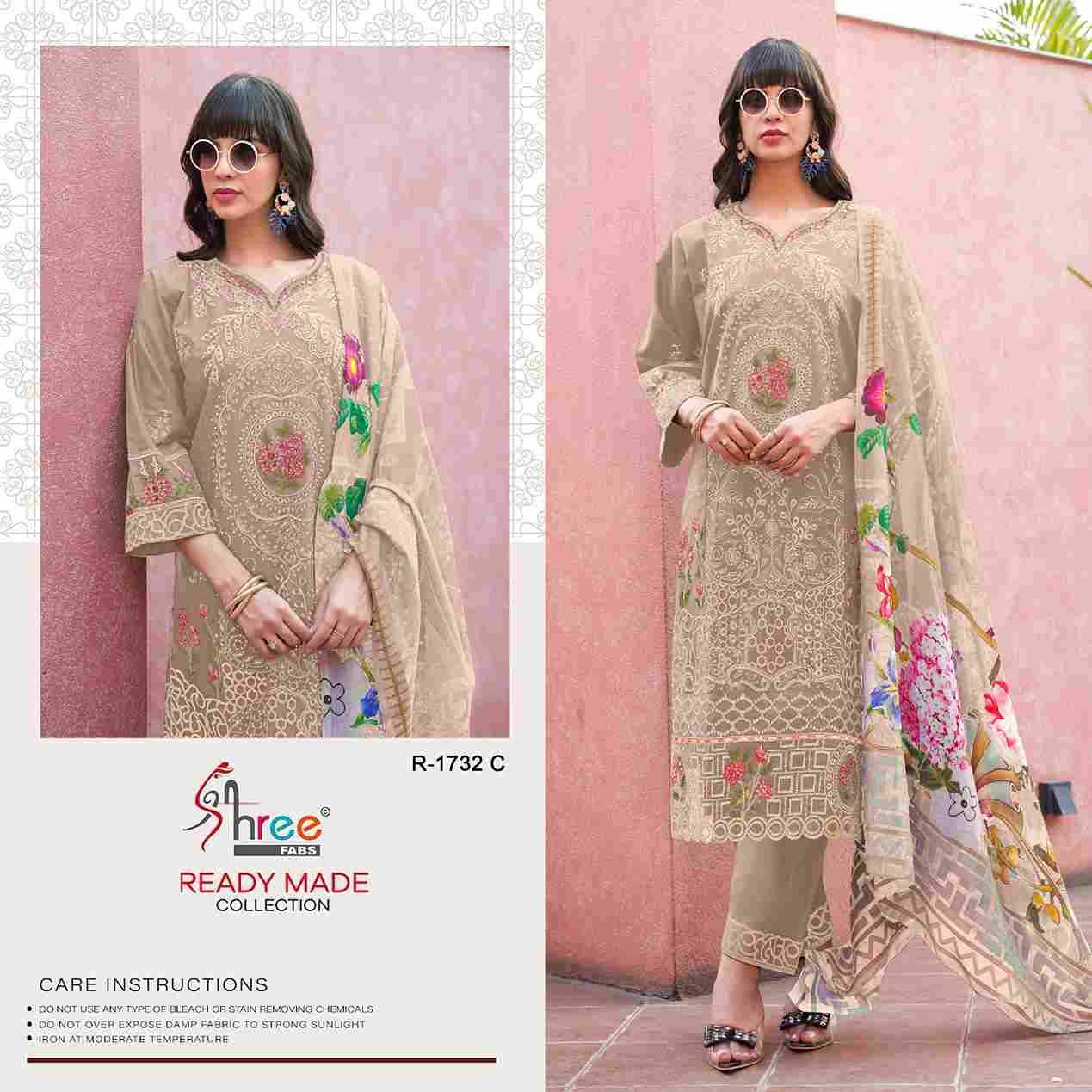 Shree Fabs Hit Design R-1732 Colours By Shree Fabs R-1732-A To R-1732-D Series Beautiful Pakistani Suits Stylish Fancy Colorful Party Wear & Occasional Wear Cambric Lawn Cotton Embroidered Dresses At Wholesale Price