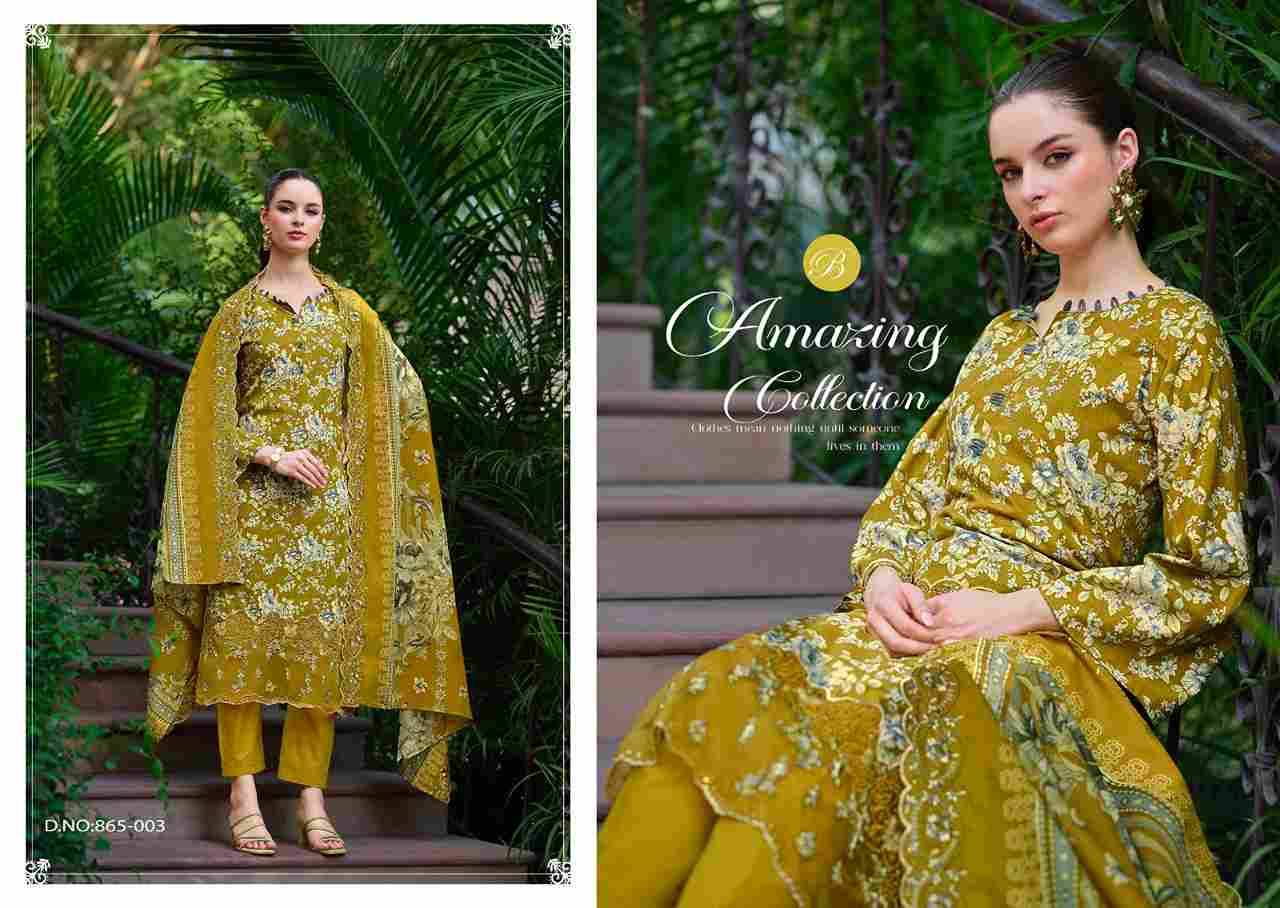 Fiza By Belliza 865-001 To 865-008 Series Beautiful Festive Suits Stylish Fancy Colorful Casual Wear & Ethnic Wear Pure Cotton Dresses At Wholesale Price