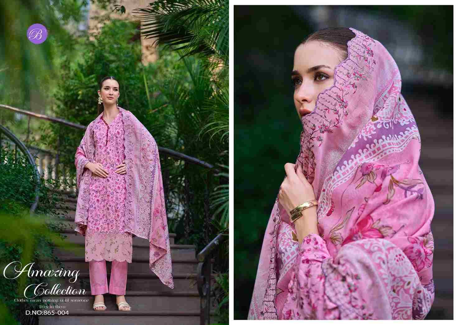 Fiza By Belliza 865-001 To 865-008 Series Beautiful Festive Suits Stylish Fancy Colorful Casual Wear & Ethnic Wear Pure Cotton Dresses At Wholesale Price