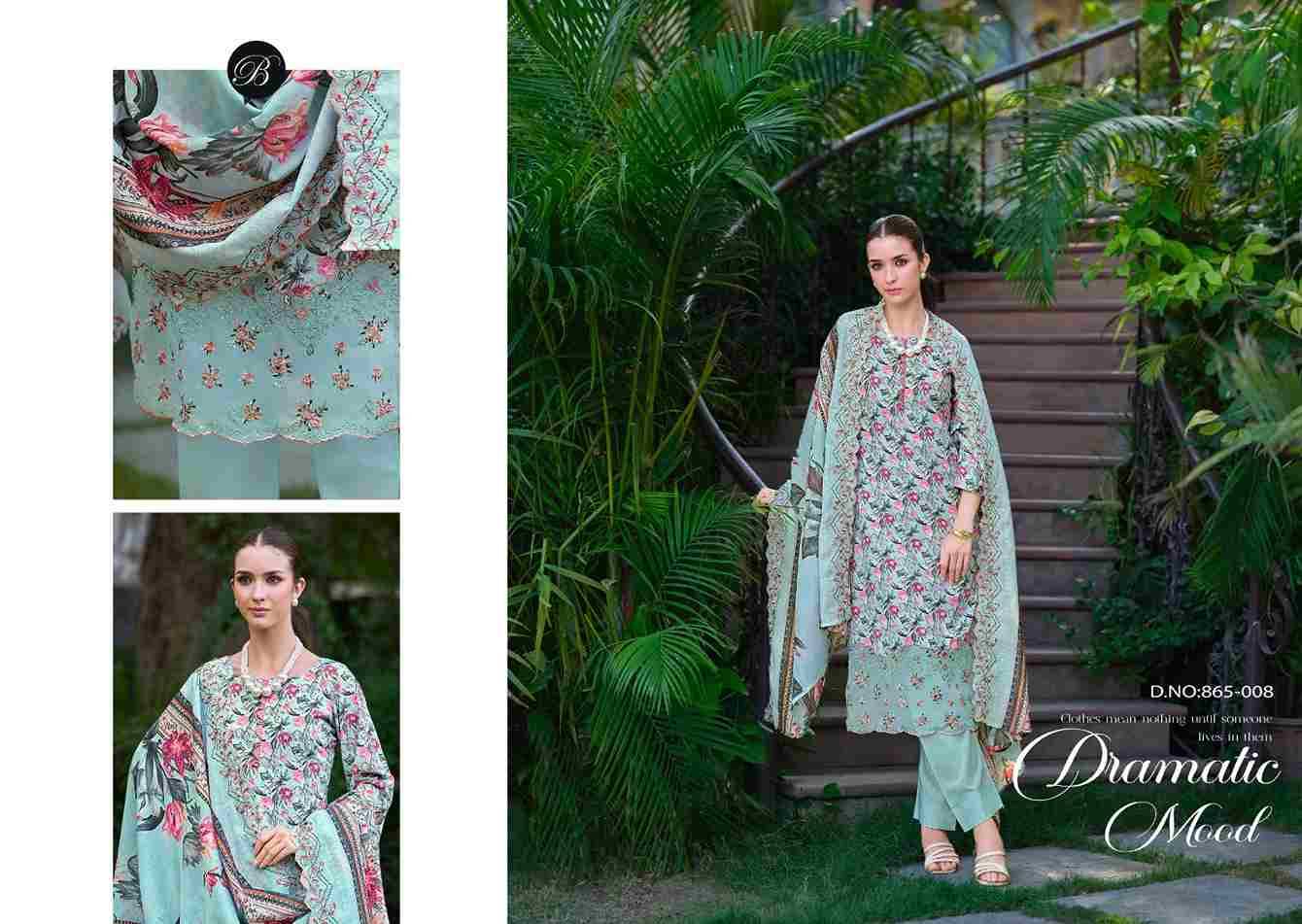 Fiza By Belliza 865-001 To 865-008 Series Beautiful Festive Suits Stylish Fancy Colorful Casual Wear & Ethnic Wear Pure Cotton Dresses At Wholesale Price