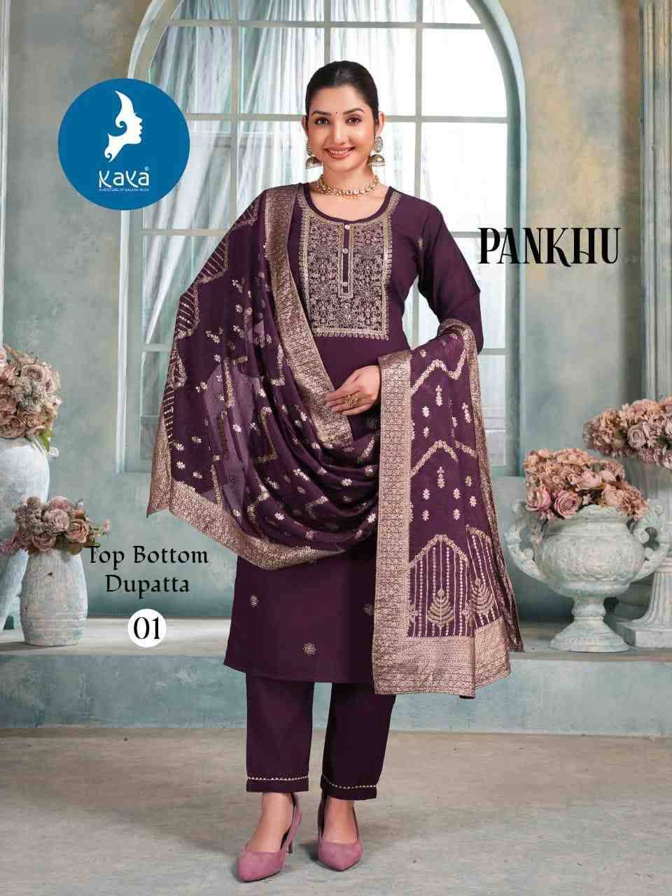 Pankhu By Kaya 01 To 06 Series Beautiful Festive Suits Colorful Stylish Fancy Casual Wear & Ethnic Wear Vertican Dresses At Wholesale Price