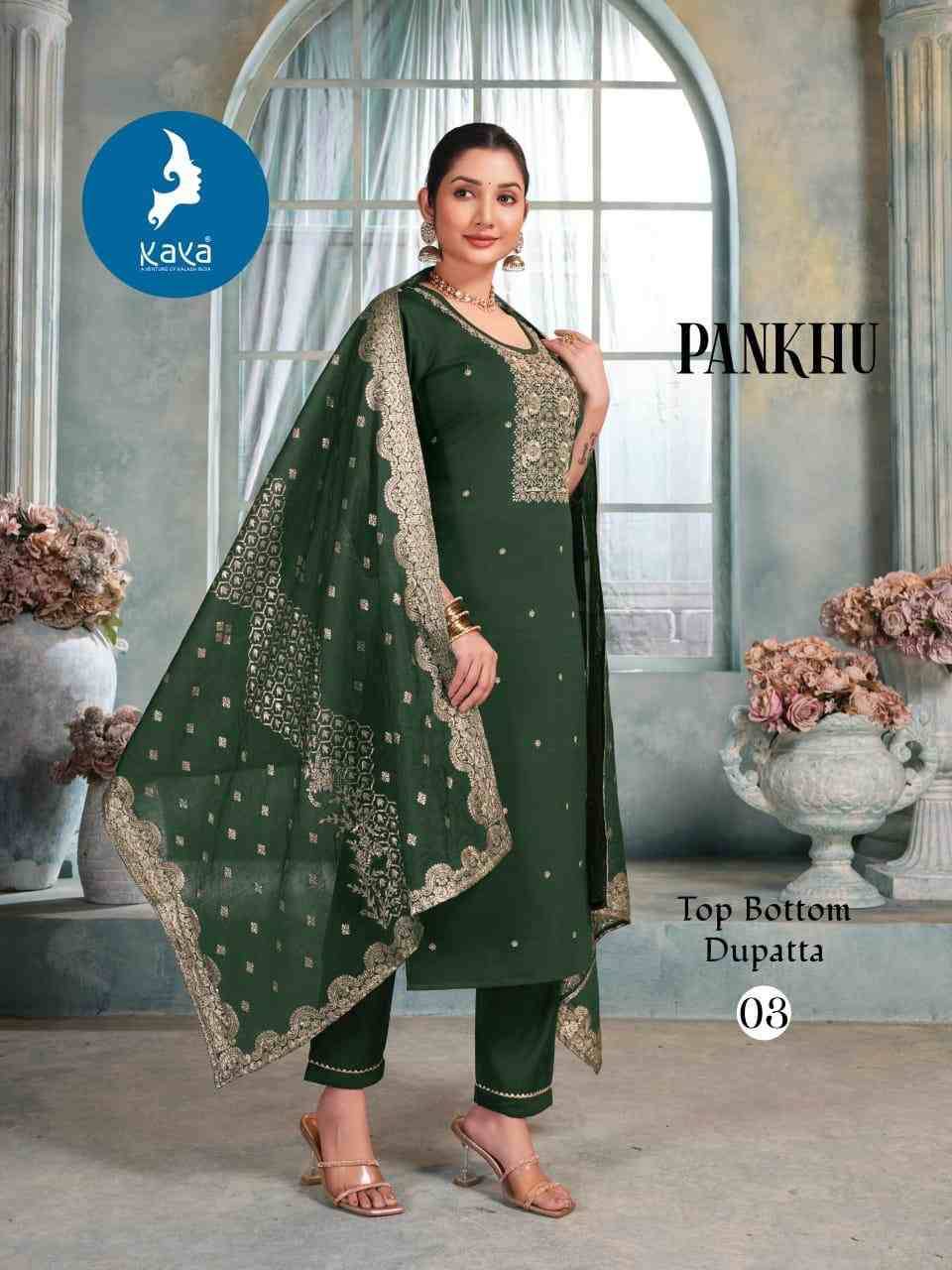 Pankhu By Kaya 01 To 06 Series Beautiful Festive Suits Colorful Stylish Fancy Casual Wear & Ethnic Wear Vertican Dresses At Wholesale Price
