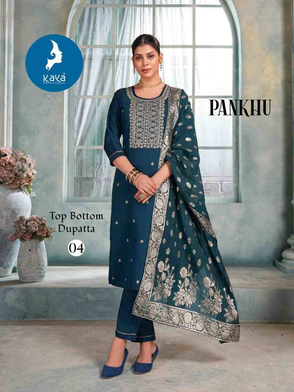 Pankhu By Kaya 01 To 06 Series Beautiful Festive Suits Colorful Stylish Fancy Casual Wear & Ethnic Wear Vertican Dresses At Wholesale Price