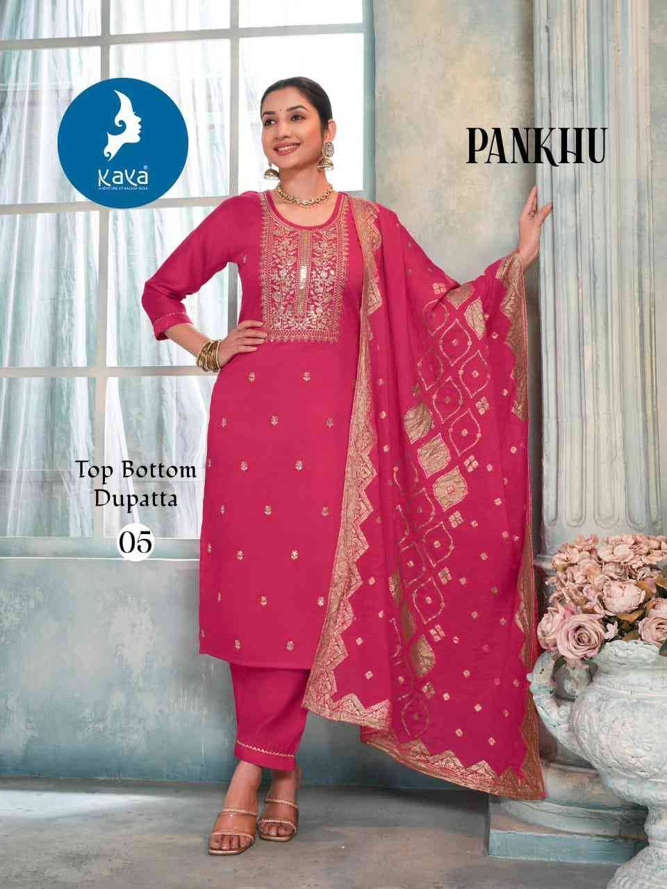 Pankhu By Kaya 01 To 06 Series Beautiful Festive Suits Colorful Stylish Fancy Casual Wear & Ethnic Wear Vertican Dresses At Wholesale Price