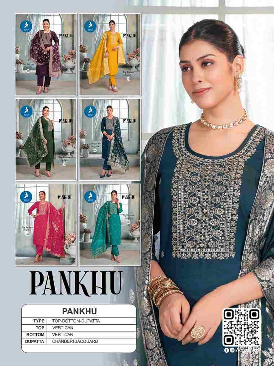 Pankhu By Kaya 01 To 06 Series Beautiful Festive Suits Colorful Stylish Fancy Casual Wear & Ethnic Wear Vertican Dresses At Wholesale Price