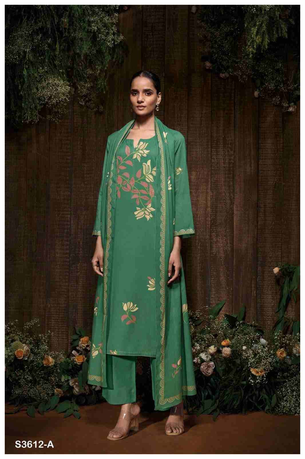 Raahi-3612 By Ganga Fashion 3612-A To 3612-D Series Beautiful Festive Suits Colorful Stylish Fancy Casual Wear & Ethnic Wear Pure Mal Cotton Dresses At Wholesale Price