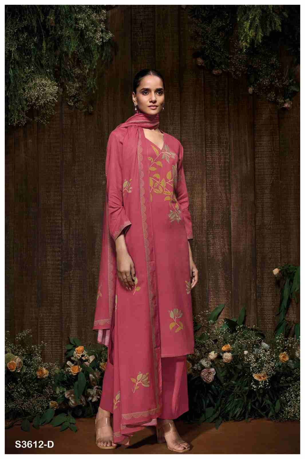 Raahi-3612 By Ganga Fashion 3612-A To 3612-D Series Beautiful Festive Suits Colorful Stylish Fancy Casual Wear & Ethnic Wear Pure Mal Cotton Dresses At Wholesale Price