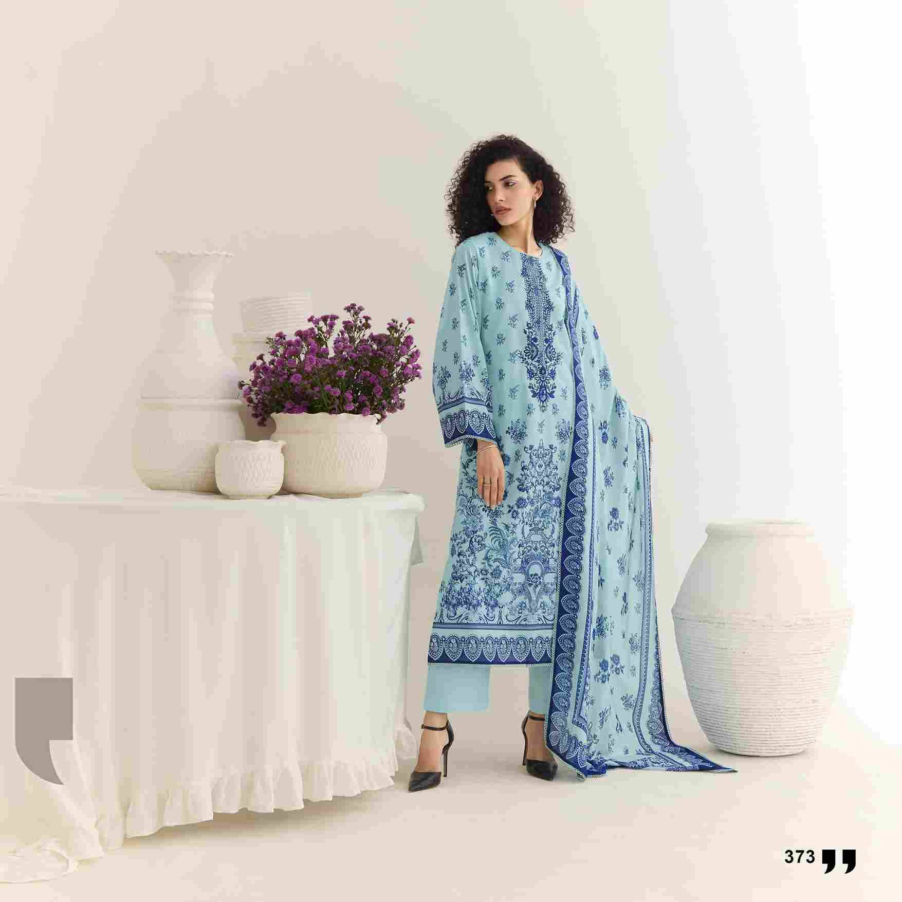 Eden By Sohni 371 To 374 Series Beautiful Suits Colorful Stylish Fancy Casual Wear & Ethnic Wear Pure Cotton Lawn Embroidery Dresses At Wholesale Price