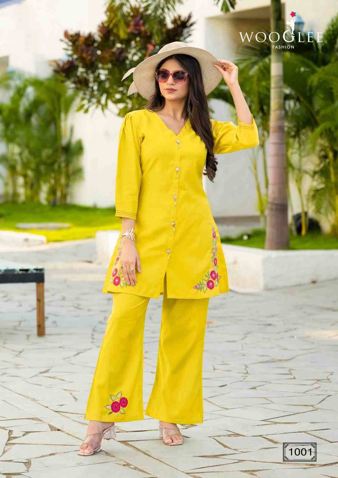 Aesthetica By Wooglee 1001 To 1004 Series Designer Stylish Fancy Colorful Beautiful Party Wear & Ethnic Wear Collection Viscose Silk Co-Ords At Wholesale Price