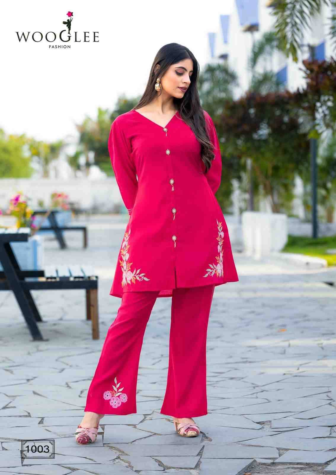 Aesthetica By Wooglee 1001 To 1004 Series Designer Stylish Fancy Colorful Beautiful Party Wear & Ethnic Wear Collection Viscose Silk Co-Ords At Wholesale Price