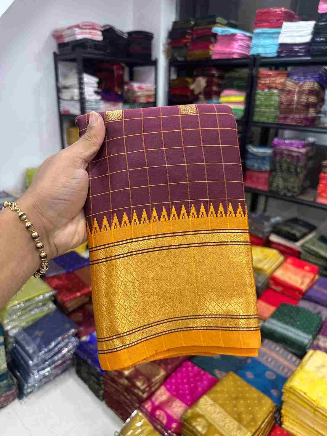 Ab-Checks By Fashid Wholesale 01 To 08 Series Indian Traditional Wear Collection Beautiful Stylish Fancy Colorful Party Wear & Occasional Wear Mal Cotton Sarees At Wholesale Price