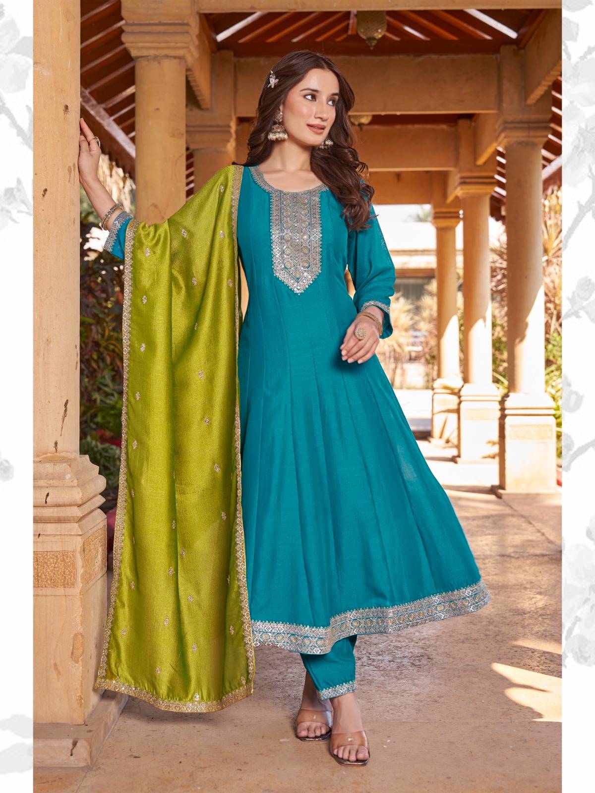 Aarohi By Aanchi 01 To 04 Series Beautiful Suits Colorful Stylish Fancy Casual Wear & Ethnic Wear Vichitra Silk Dresses At Wholesale Price