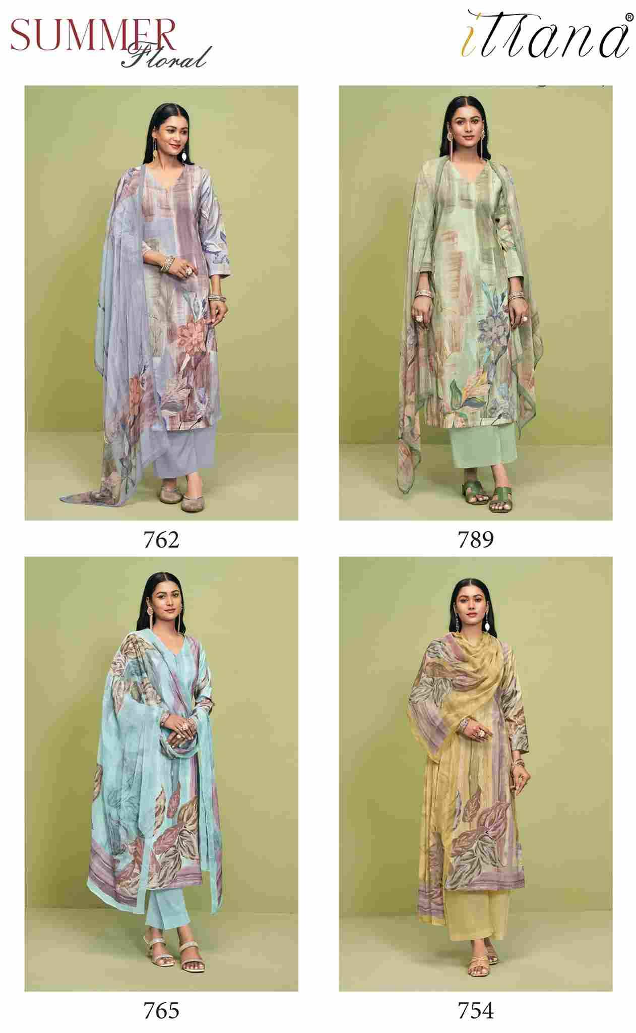 Summer Floral By Itrana Beautiful Festive Suits Colorful Stylish Fancy Casual Wear & Ethnic Wear Pure Lawn Cotton Dresses At Wholesale Price