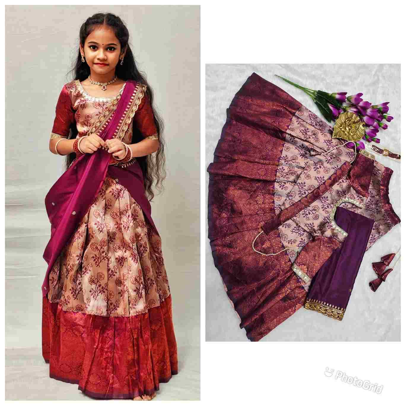 Pv-Kids Lehenga Vol-10 By Fashid Wholesale 01 To 03 Series Designer Beautiful Collection Occasional Wear & Party Wear Pure Heavy Lichi Silk Lehengas At Wholesale Price