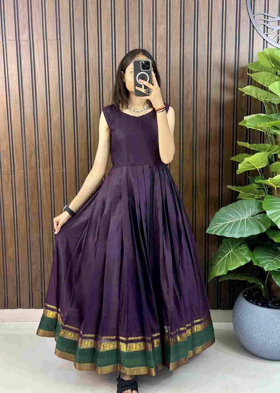 Pv-Gown-Vol-2 By Fashid Wholesale 01 To 04 Series Designer Beautiful Collection Occasional Wear & Party Wear Heavy Silk Gowns At Wholesale Price