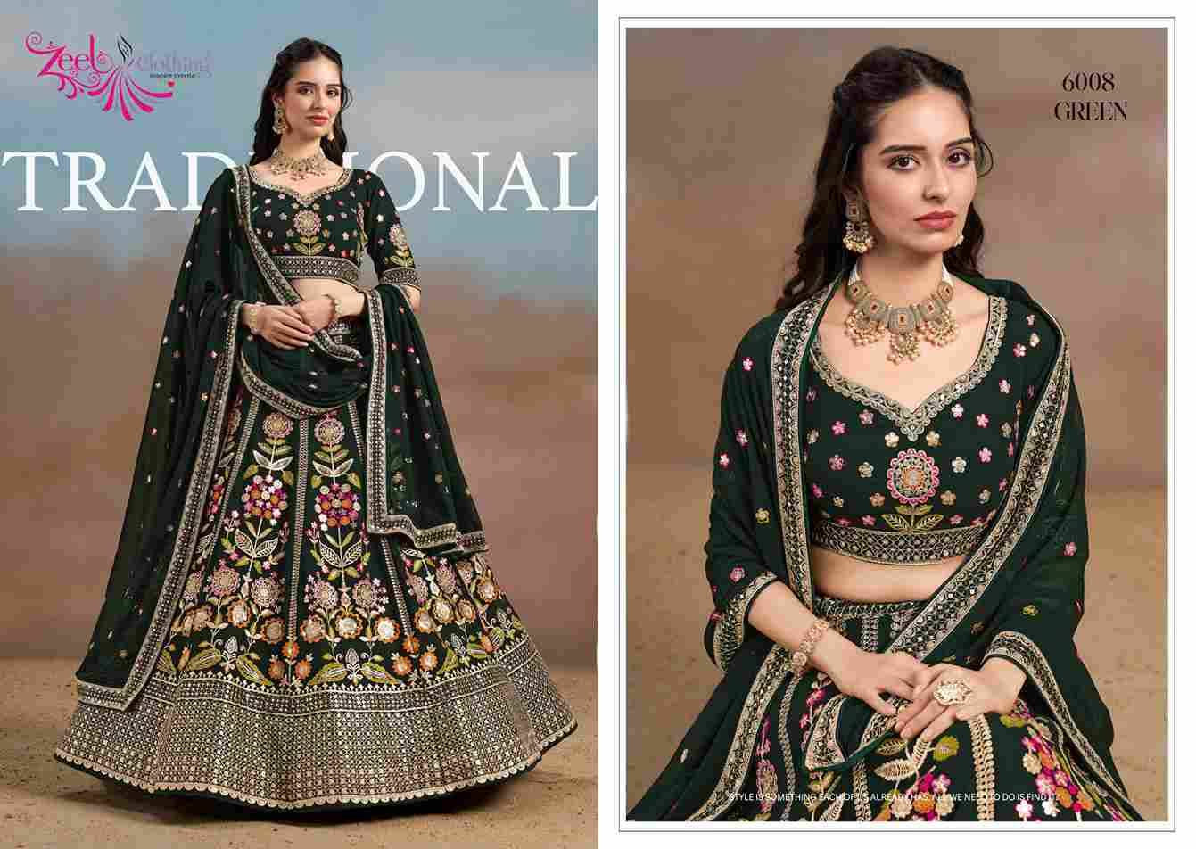 Miloni By Zeel Clothing 6008-A To 6008-F Series Designer Beautiful Collection Occasional Wear & Party Wear Georgette Lehengas At Wholesale Price