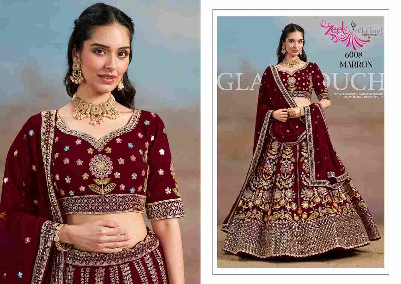 Miloni By Zeel Clothing 6008-A To 6008-F Series Designer Beautiful Collection Occasional Wear & Party Wear Georgette Lehengas At Wholesale Price