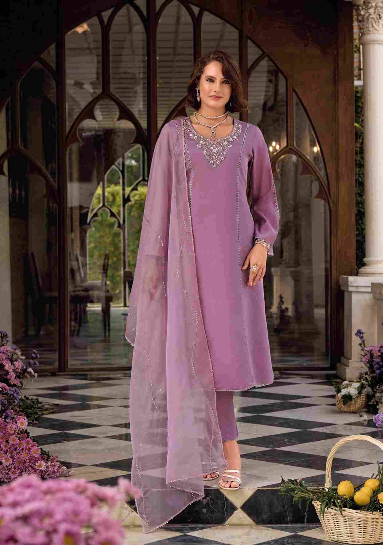 Rangeen By Lady Leela 31051 To 31054 Series Beautiful Festive Suits Colorful Stylish Fancy Casual Wear & Ethnic Wear Pure Viscose Silk With Work Dresses At Wholesale Price