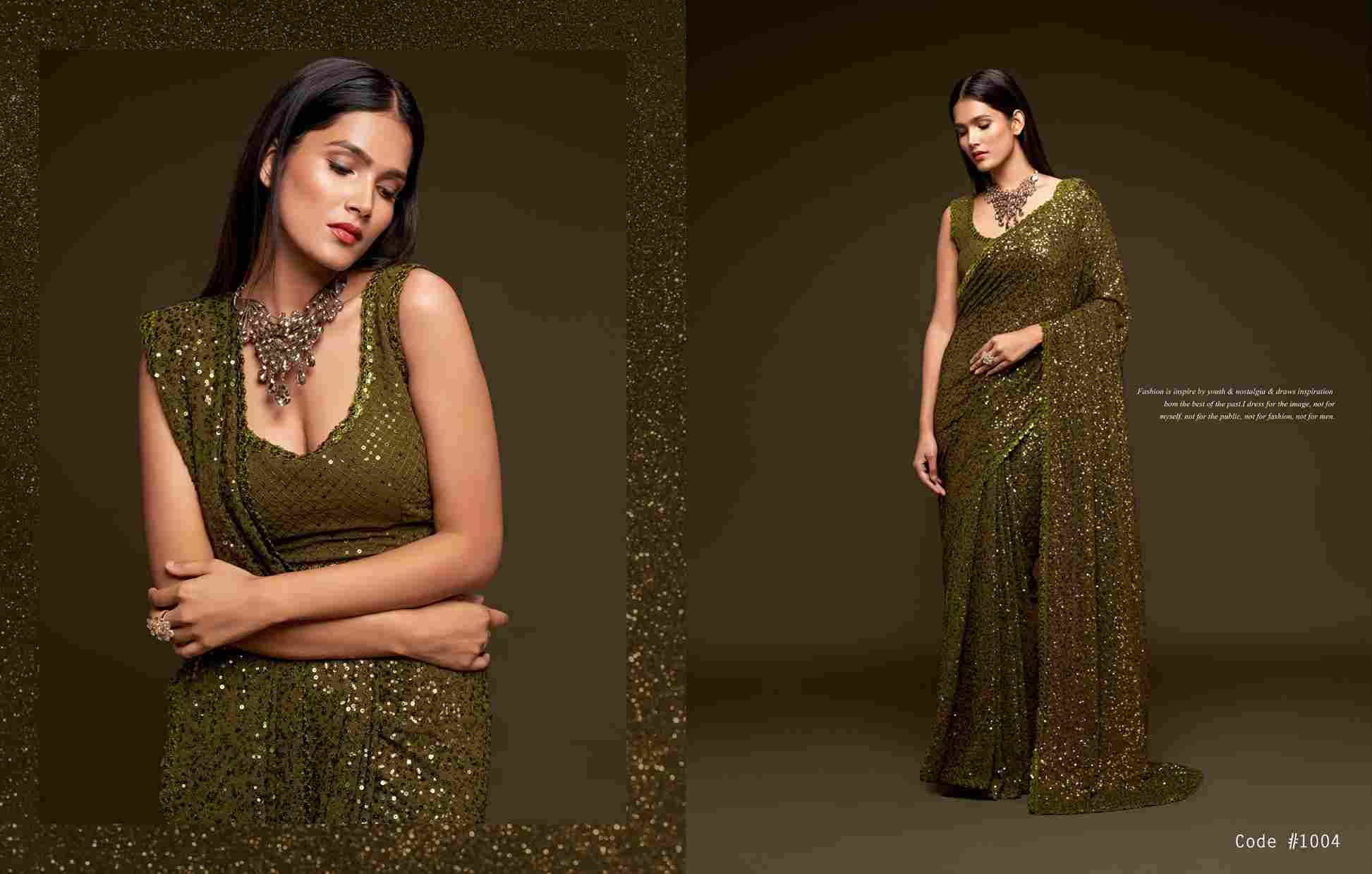 Starlit By Zeel Clothing 1001 To 1012 Series Indian Traditional Wear Collection Beautiful Stylish Fancy Colorful Party Wear & Occasional Wear Georgette Sarees At Wholesale Price