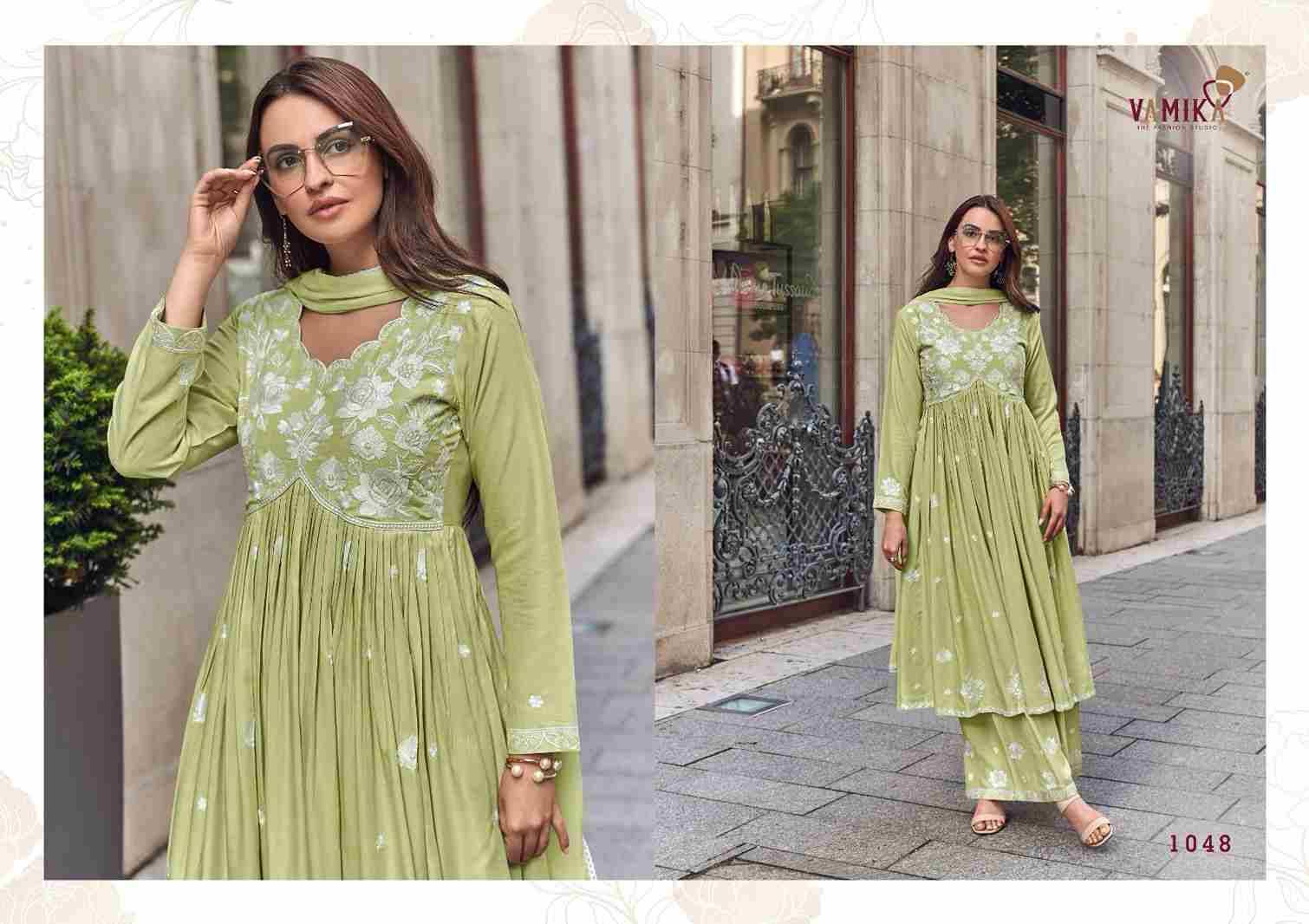 Lakhnavi Vol-8 By Vamika 1043 To 1048 Series Beautiful Stylish Sharara Suits Fancy Colorful Casual Wear & Ethnic Wear & Ready To Wear Pure Rayon Printed Dresses At Wholesale Price