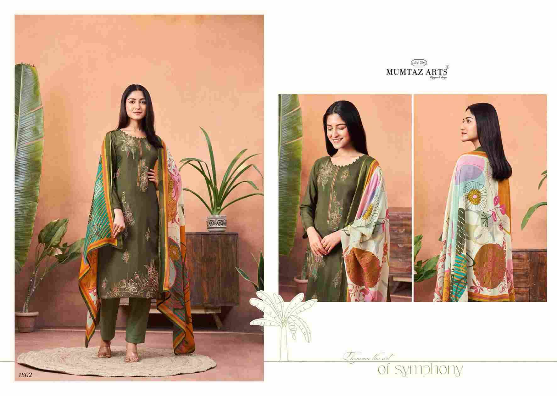 Simran By Mumtaz Arts 1801 To 1804 Series Designer Festive Suits Collection Beautiful Stylish Fancy Colorful Party Wear & Occasional Wear Pure Viscose Muslin Dresses At Wholesale Price