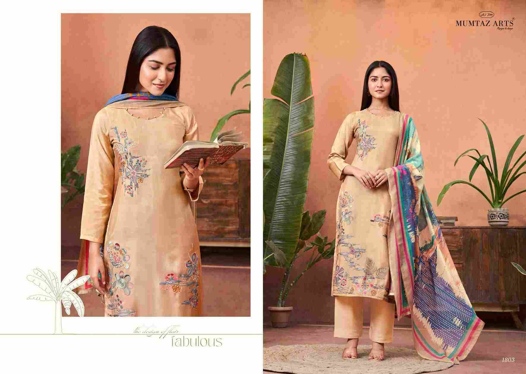 Simran By Mumtaz Arts 1801 To 1804 Series Designer Festive Suits Collection Beautiful Stylish Fancy Colorful Party Wear & Occasional Wear Pure Viscose Muslin Dresses At Wholesale Price