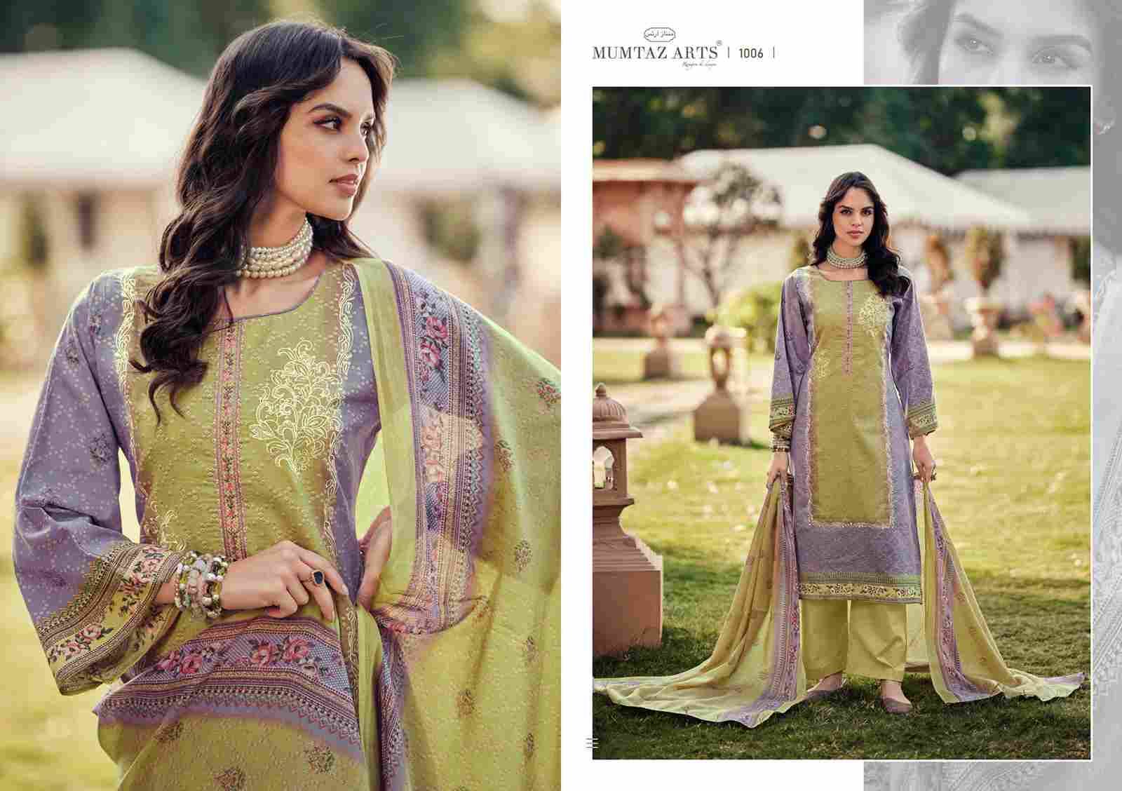 Saaj By Mumtaz Arts 1001 To 1007 Series Beautiful Festive Suits Colorful Stylish Fancy Casual Wear & Ethnic Wear Pure Viscose Cotton Dresses At Wholesale Price
