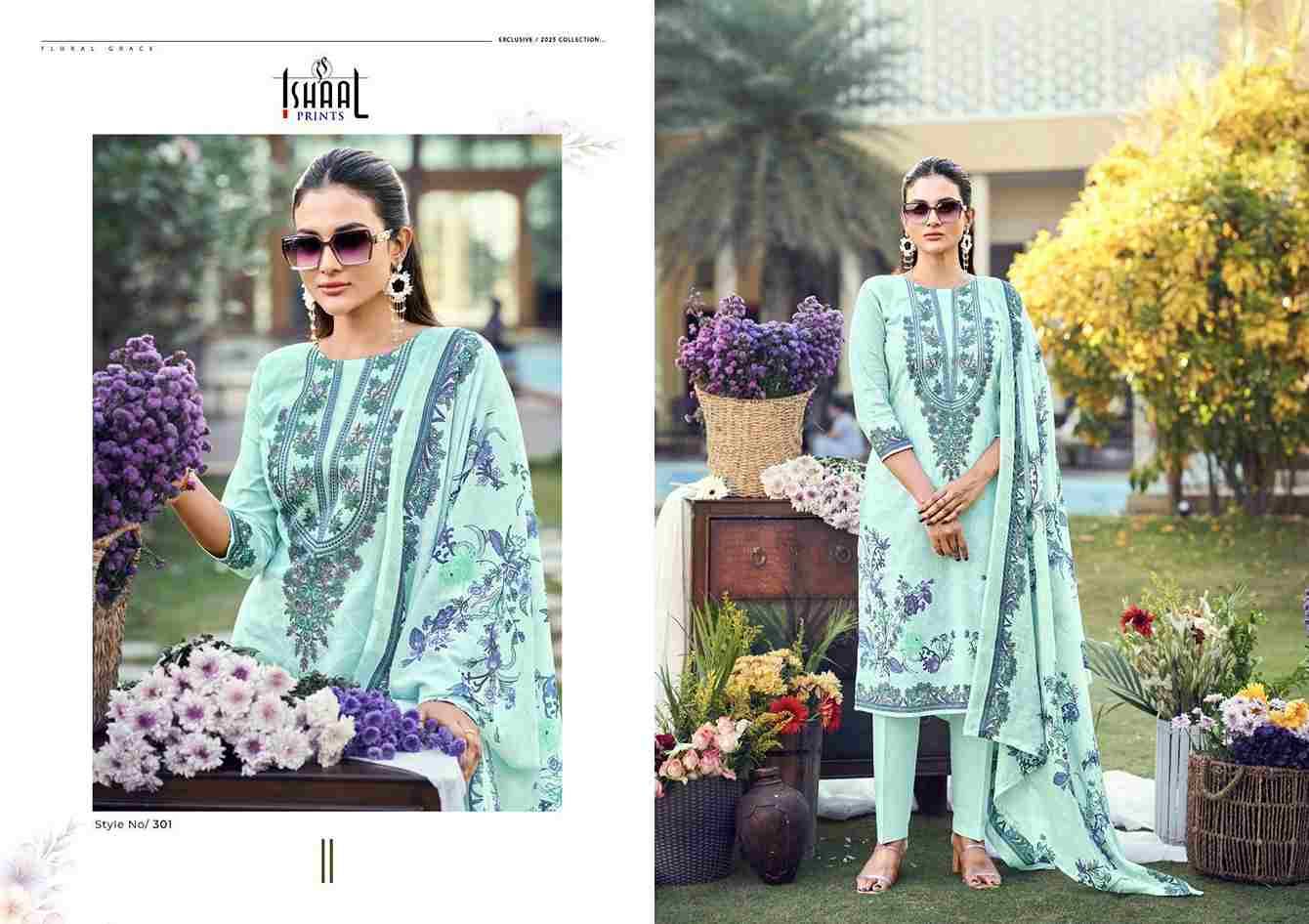 Maira Vol-3 By Ishaal Prints 301 To 308 Series Beautiful Suits Colorful Stylish Fancy Casual Wear & Ethnic Wear Pure Lawn Printed Dresses At Wholesale Price