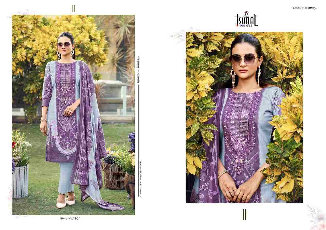 Maira Vol-3 By Ishaal Prints 301 To 308 Series Beautiful Suits Colorful Stylish Fancy Casual Wear & Ethnic Wear Pure Lawn Printed Dresses At Wholesale Price