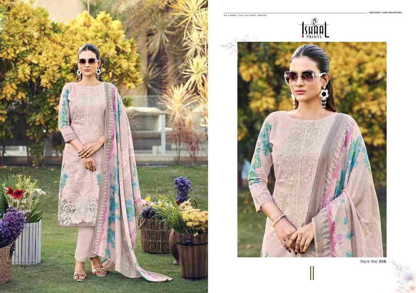 Maira Vol-3 By Ishaal Prints 301 To 308 Series Beautiful Suits Colorful Stylish Fancy Casual Wear & Ethnic Wear Pure Lawn Printed Dresses At Wholesale Price