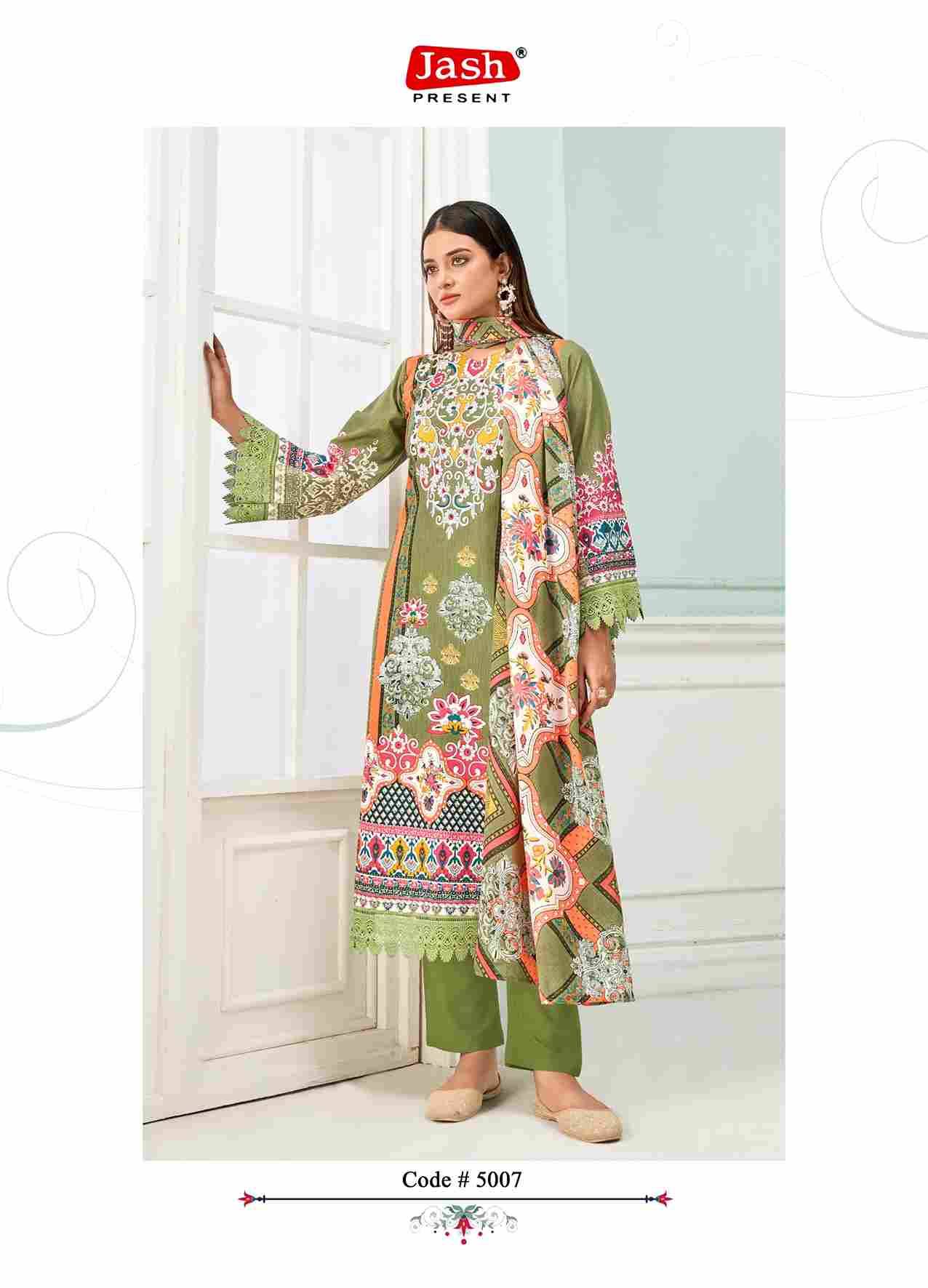 Qurbat Vol-5 By Jash 5001 To 5008 Series Beautiful Festive Suits Stylish Fancy Colorful Casual Wear & Ethnic Wear Cotton Print Dresses At Wholesale Price