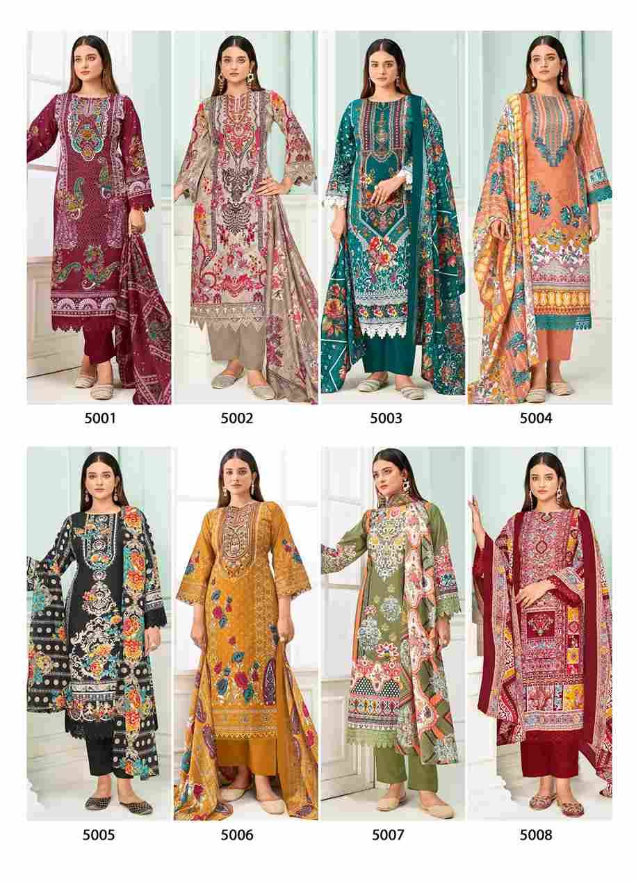 Qurbat Vol-5 By Jash 5001 To 5008 Series Beautiful Festive Suits Stylish Fancy Colorful Casual Wear & Ethnic Wear Cotton Print Dresses At Wholesale Price