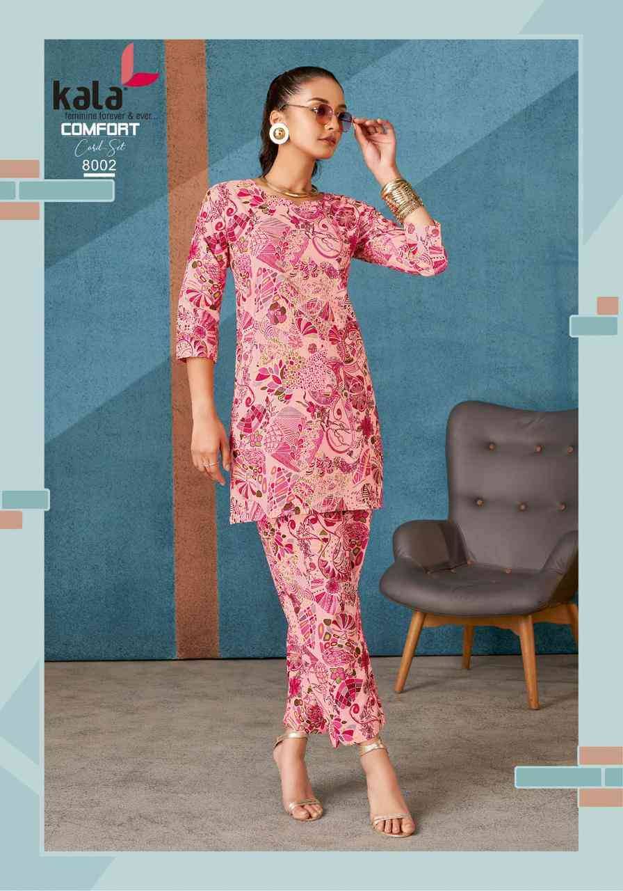 Comfort Vol-3 By Kala 8001 To 8012 Series Designer Stylish Fancy Colorful Beautiful Party Wear & Ethnic Wear Collection Pure Cotton Co-Ords At Wholesale Price
