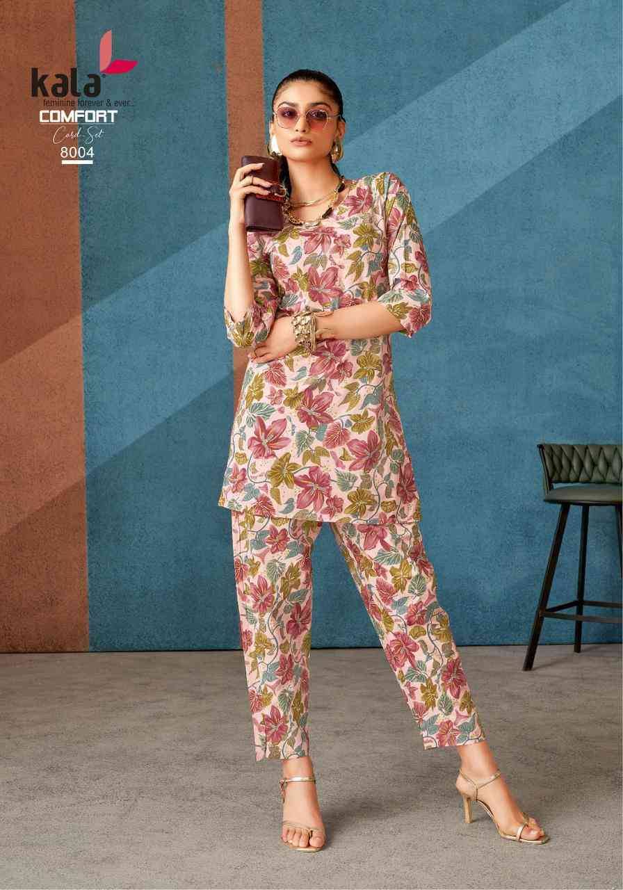 Comfort Vol-3 By Kala 8001 To 8012 Series Designer Stylish Fancy Colorful Beautiful Party Wear & Ethnic Wear Collection Pure Cotton Co-Ords At Wholesale Price
