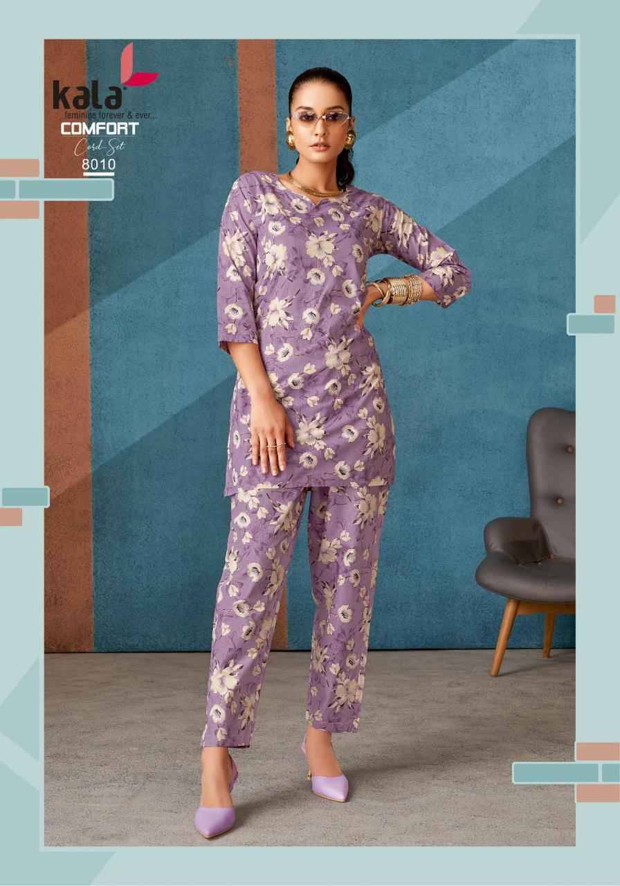 Comfort Vol-3 By Kala 8001 To 8012 Series Designer Stylish Fancy Colorful Beautiful Party Wear & Ethnic Wear Collection Pure Cotton Co-Ords At Wholesale Price