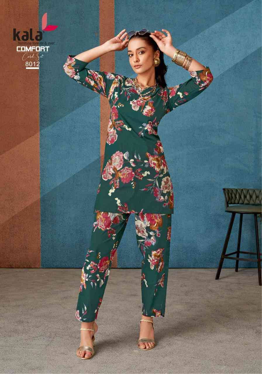 Comfort Vol-3 By Kala 8001 To 8012 Series Designer Stylish Fancy Colorful Beautiful Party Wear & Ethnic Wear Collection Pure Cotton Co-Ords At Wholesale Price